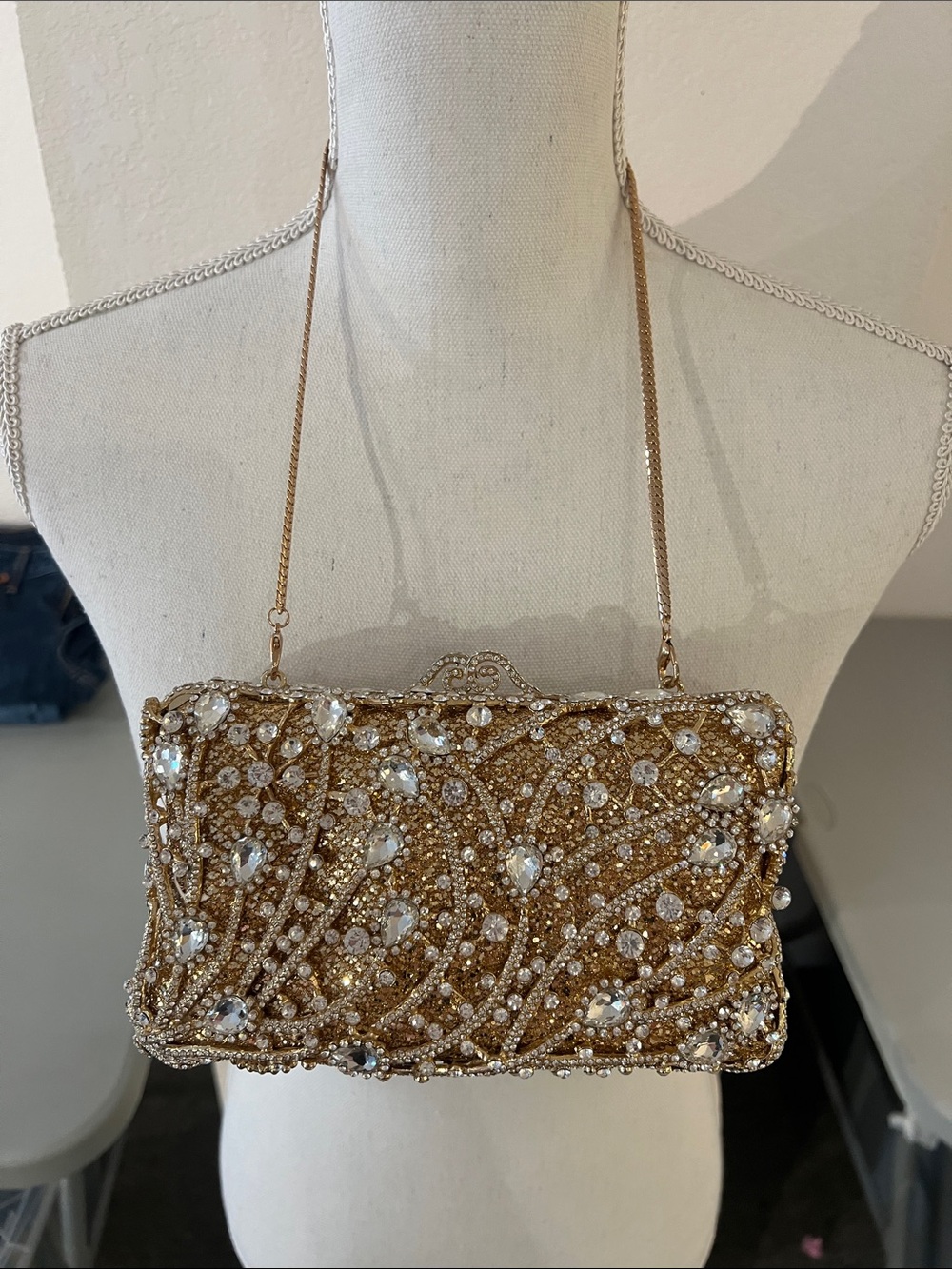 Gold Jeweled Minaudieres